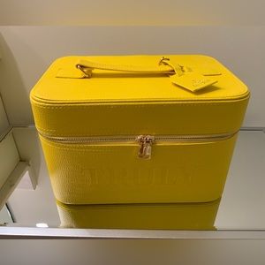 Truly yellow makeup case brand new never used